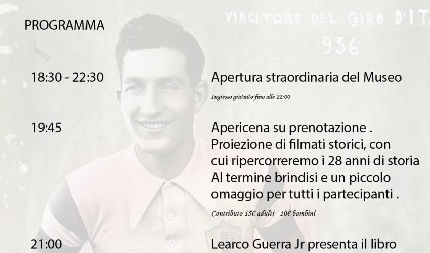 16 dicembre al Museo del ciclismo: un evento per tutti con ingresso gratuito al museo