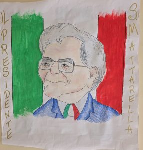 Disegno del Presidente realizzato durante il laboratorio