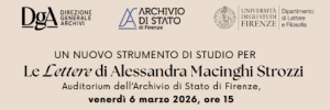 “Un nuovo strumento di studio per…” – venerdì 6 marzo all’Archivio di Stato